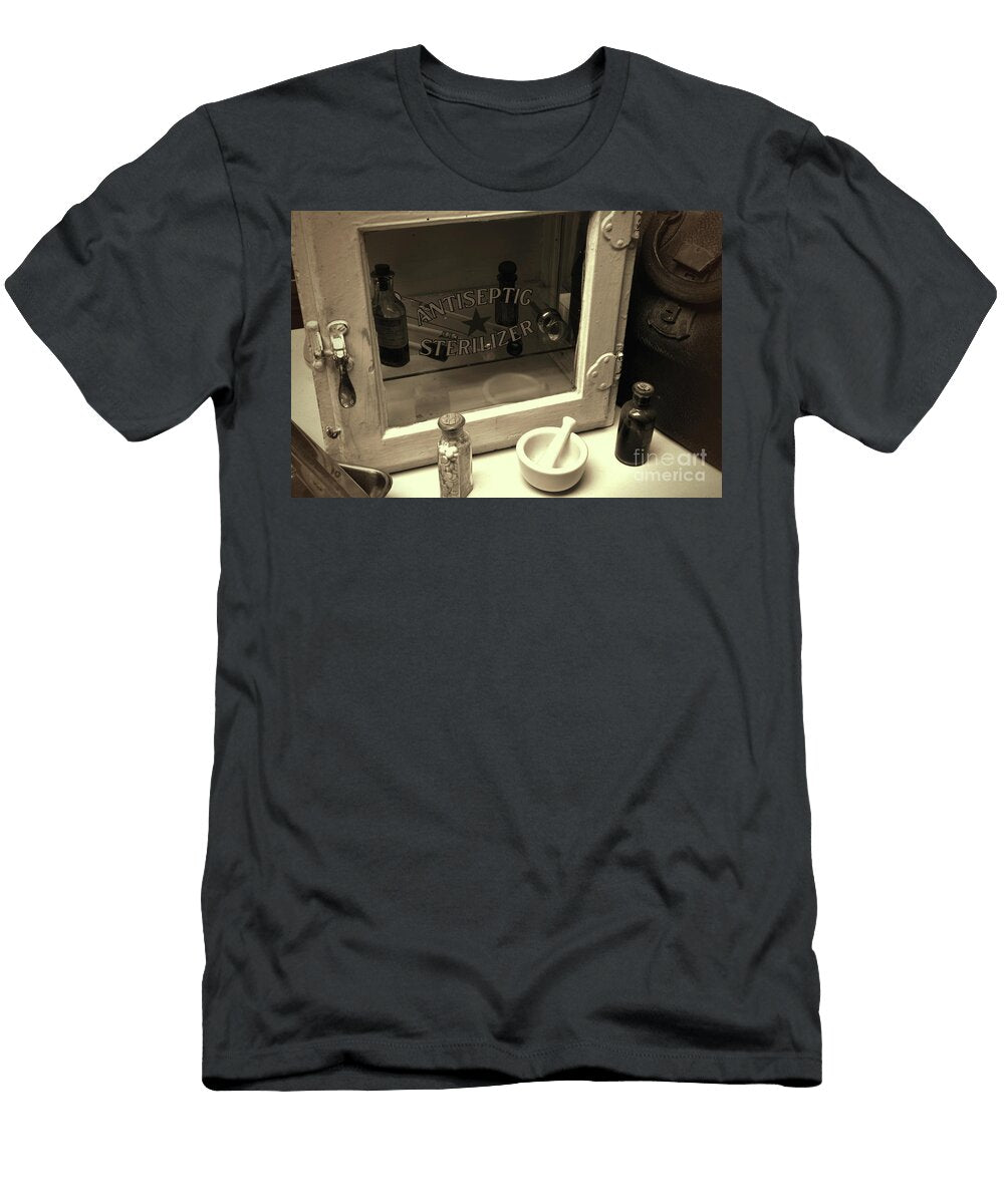 Vintage Medical Antiseptic Sterilizer Case Sepia Paul Ward T-Shirt