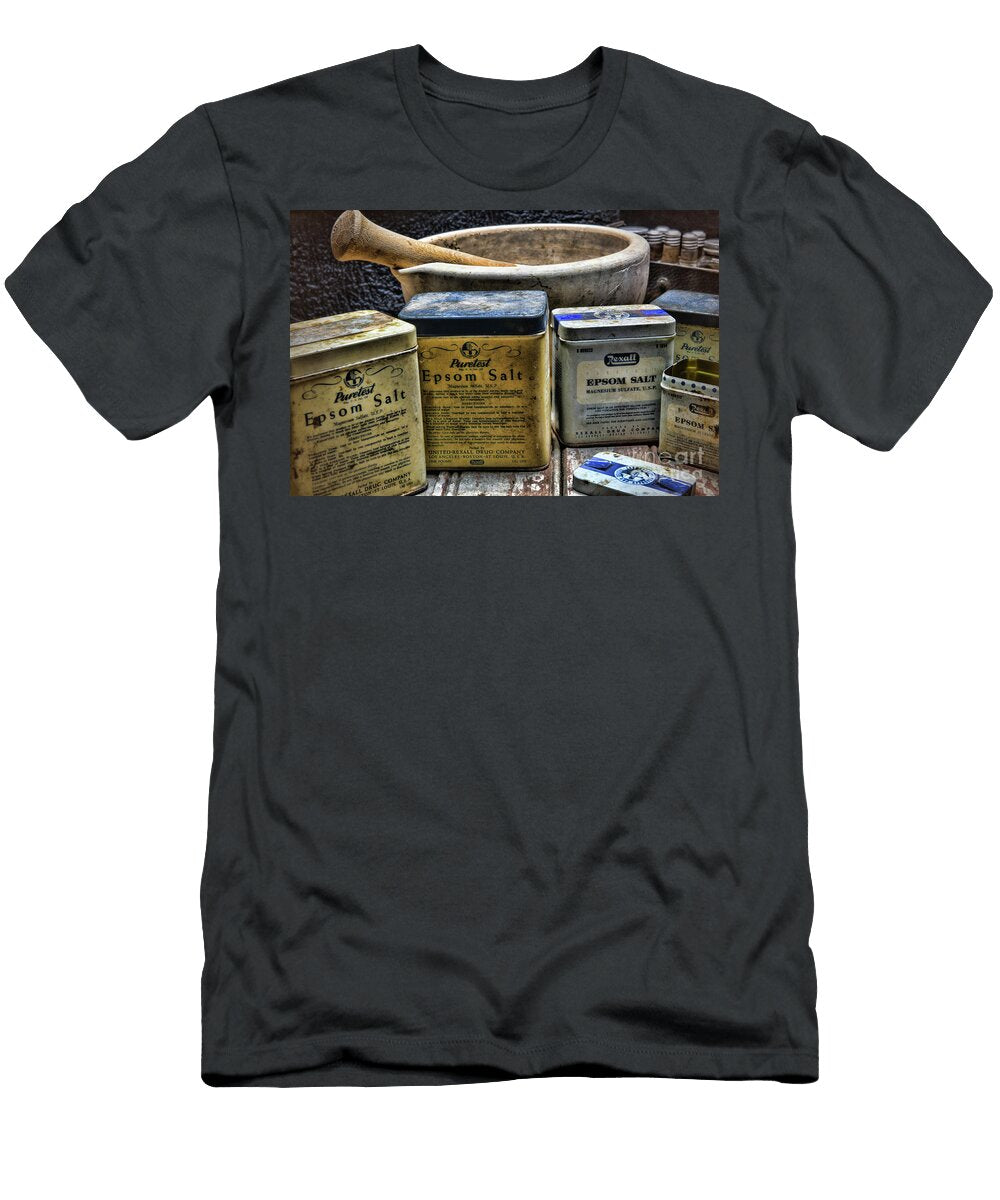 Vintage Medicine Epsom Salt Tins Paul Ward T-Shirt