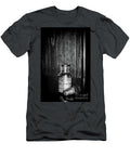 Vintage Methylene Iodide Bottle Lab Work Portrait Black and White Paul Ward T-Shirt
