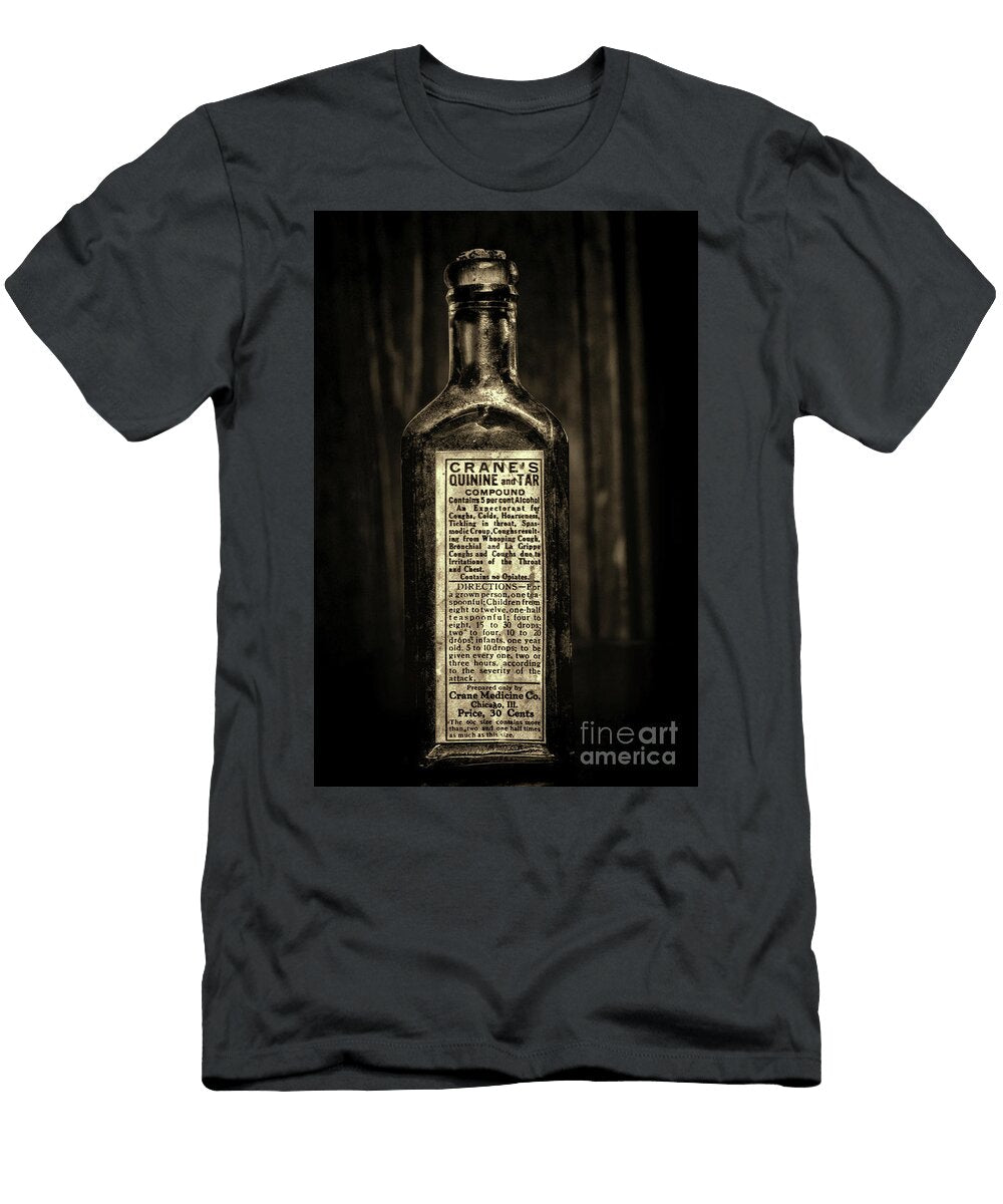 Vintage Old Time Cough Medicine in Sepia Paul Ward T-Shirt