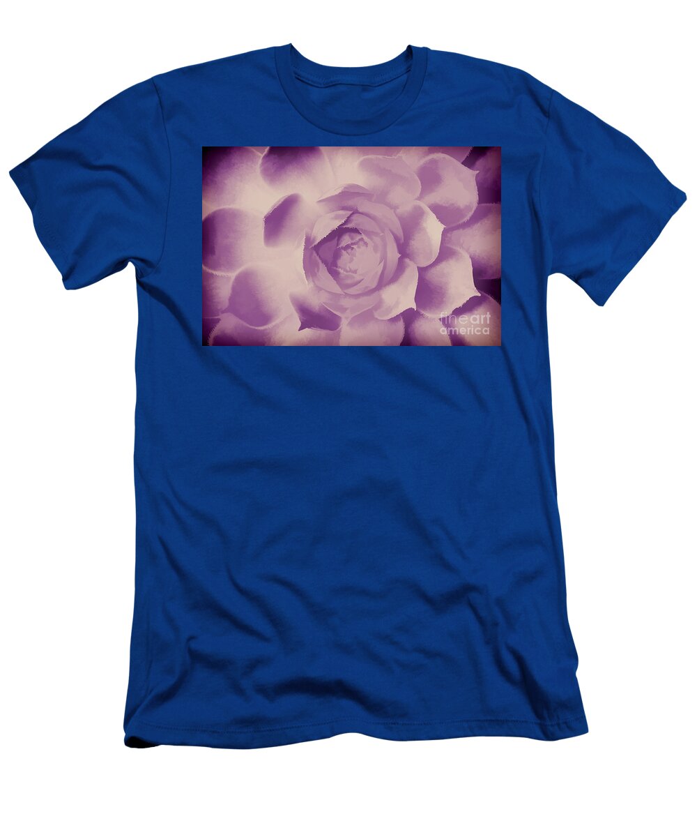 Vintage Painting of Flower Unfolding Michal Bednarek T-Shirt