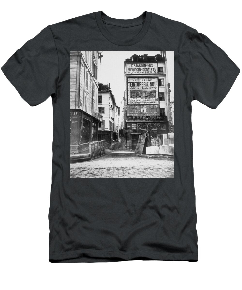 Vintage Paris Street with Advertising David Hinds T-Shirt