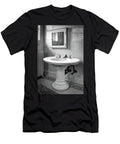 Vintage Pedestal Bathroom Sink Nikolyn Mcdonald T-Shirt