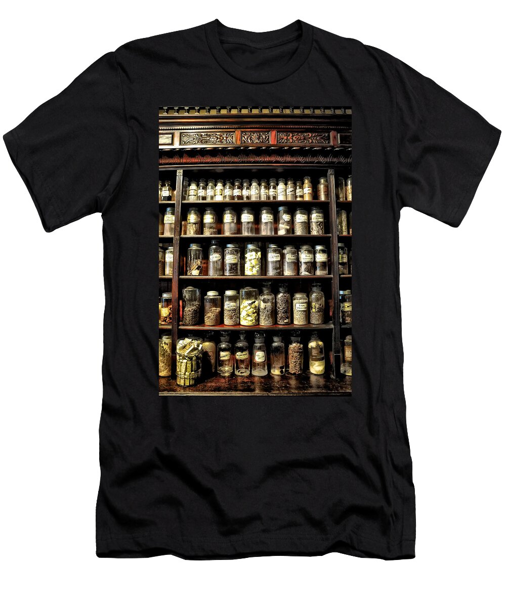 Vintage Pharmacy Shelf Bill Cannon T-Shirt
