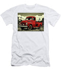 Vintage Red Pickup Truck Illustration Destiney Sullivan T-Shirt