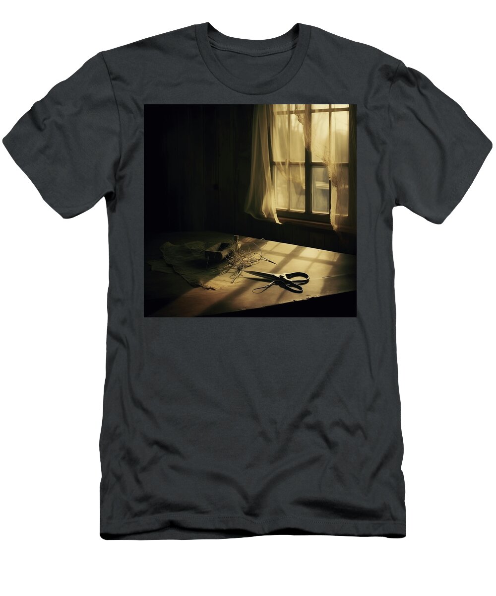 Vintage Shears Sitting on Table Yo Pedro T-Shirt