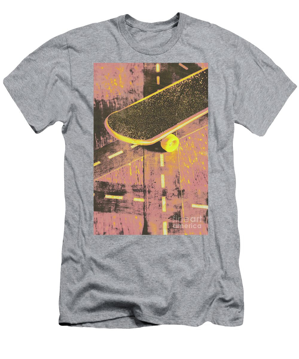 Vintage Skateboard Ruling the Road Jorgo Photography Wall Art Gallery T-Shirt