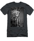 Vintage Steam Engine This Is Real Steampunk Black and White Paul Ward T-Shirt