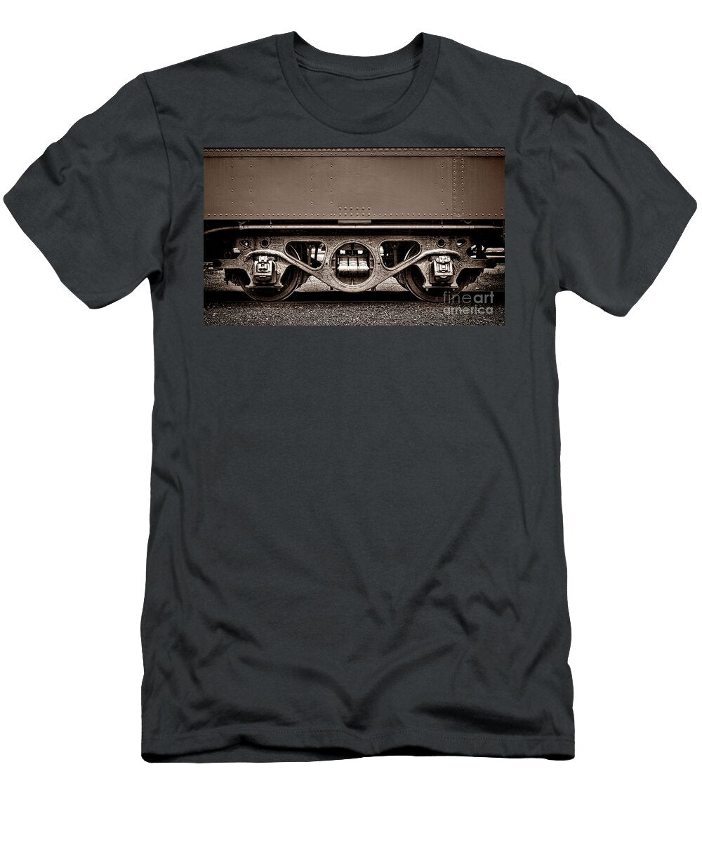 Vintage Train Car Truck Olivier Le Queinec T-Shirt