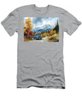 Vintage Truck on Winding Mountain Road in Autumn Kyran Estrada T-Shirt
