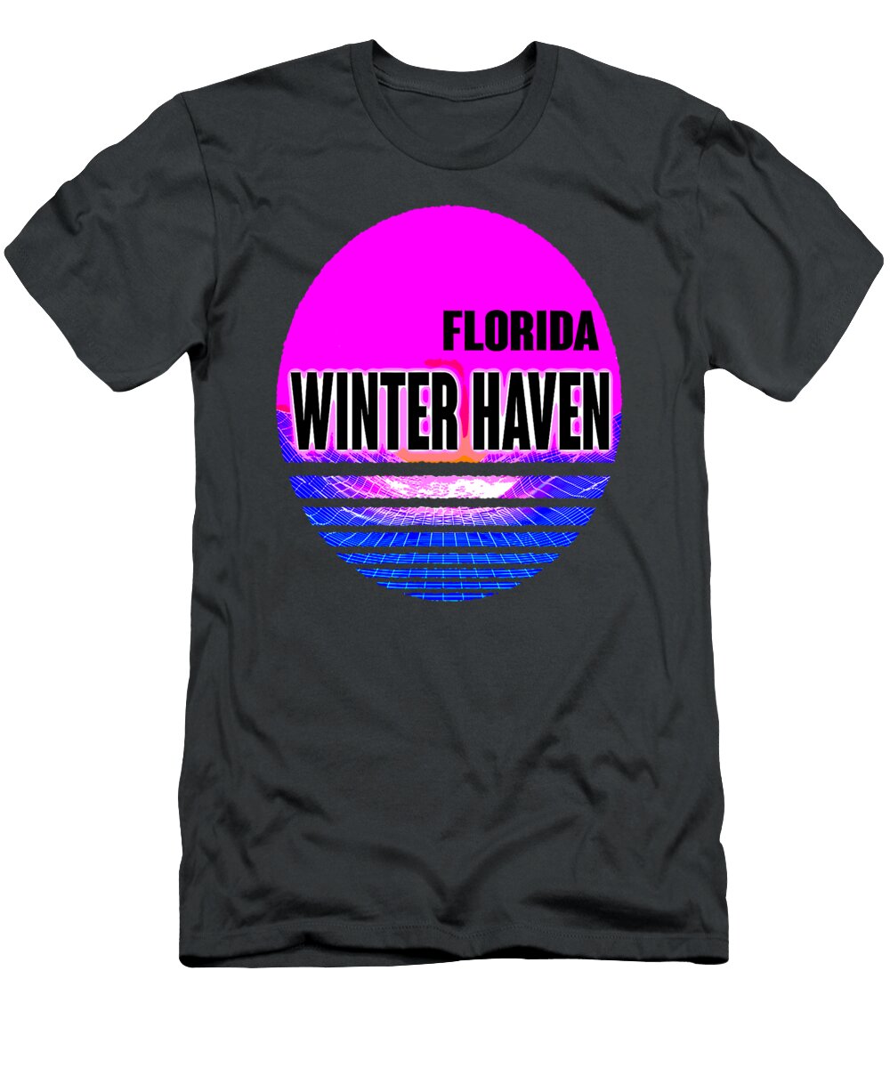 Vintage Winter Haven Vaporwave Florida Marcel Rae T-Shirt