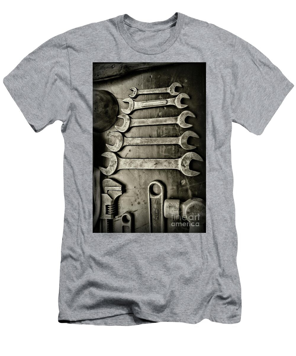Vintage Wrenches in Black and White Paul Ward T-Shirt