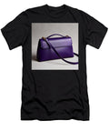 Vivid Royal Purple Leather Clutch Shoulder Bag Elegant Designer Handbag Talha Khan T-Shirt