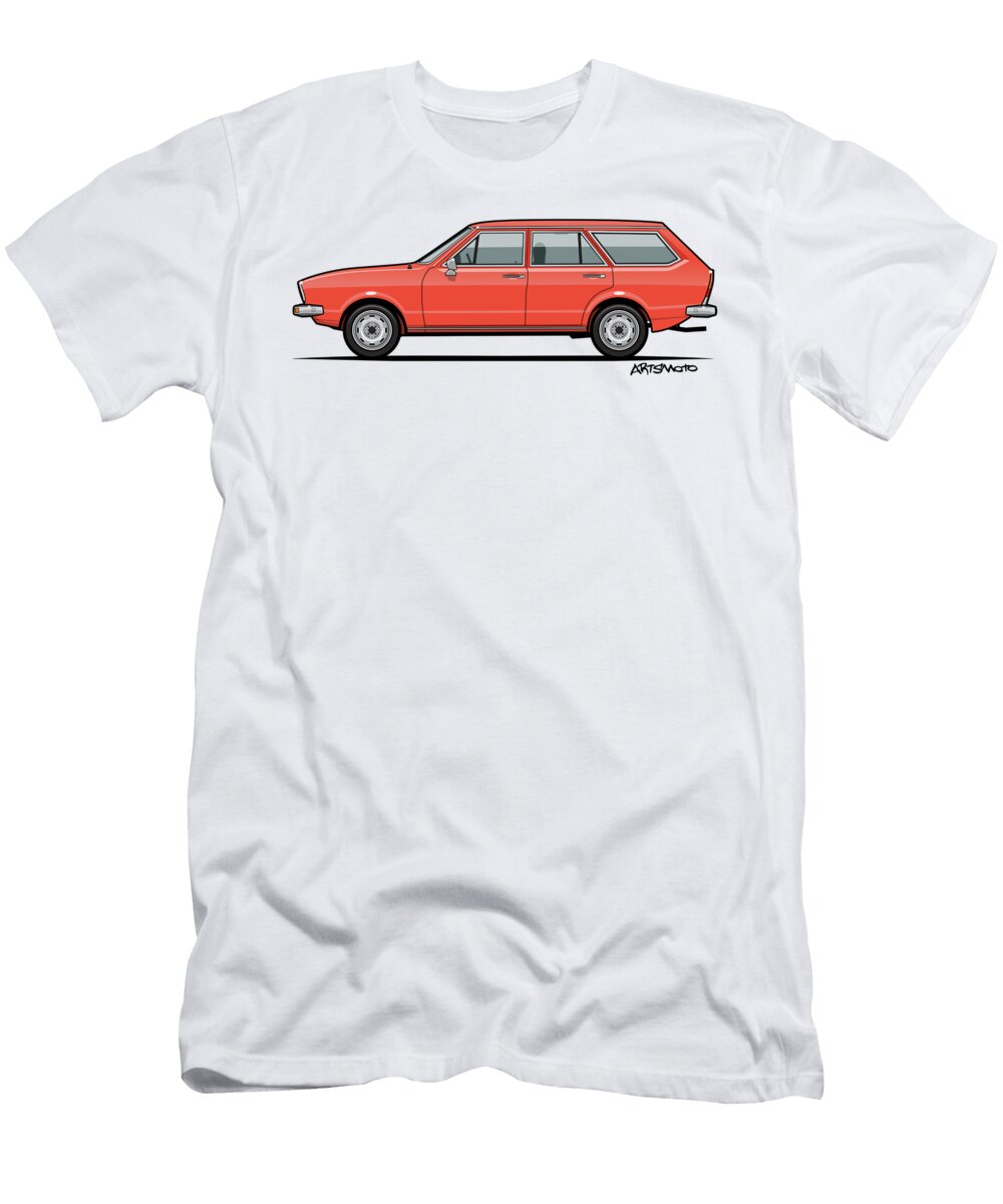 Volkswagen Dasher Wagon VW Passat B1 Variant Monkey Crisis on Mars T-Shirt