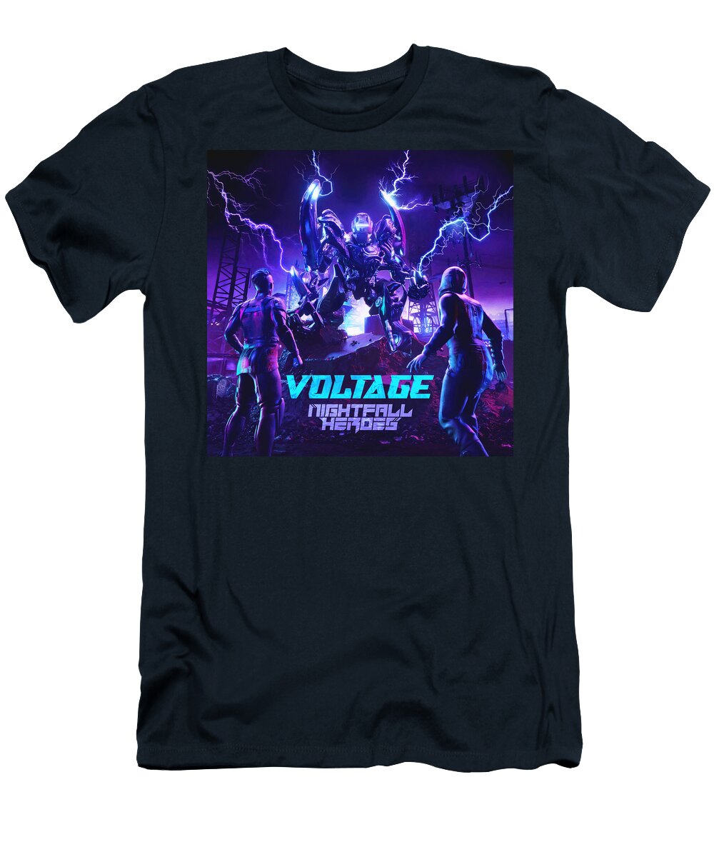 Voltage Cover Art Nightfall Heroes T-Shirt