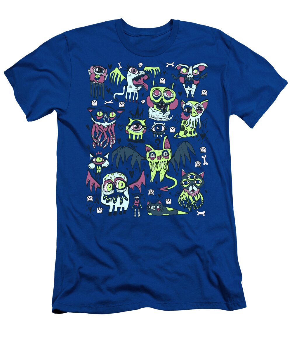Wackadoodle Noodles Cthulhu Green Hollie Day T-Shirt