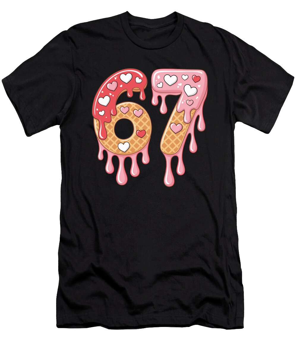 Waffle and Ice Cream Numbers Joanna Redesiuk T-Shirt