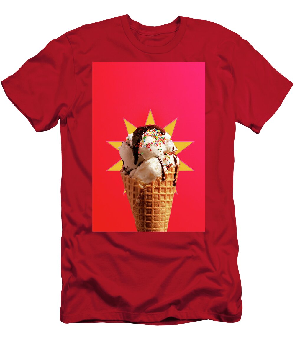 Waffle Cone with Ice Cream Rob Downer T-Shirt