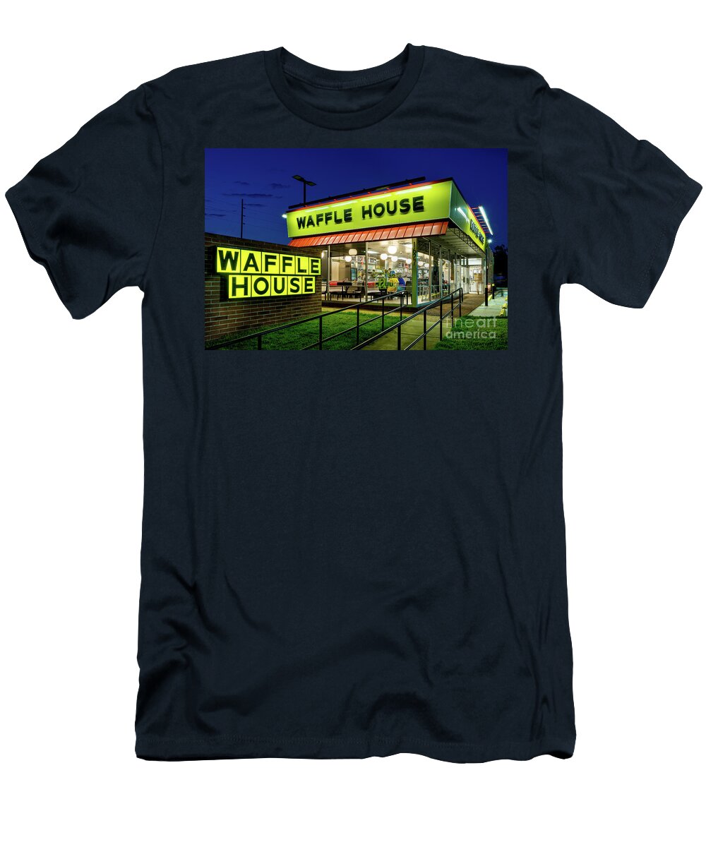 Waffle House At Night Augusta Ga the Photourist T-Shirt