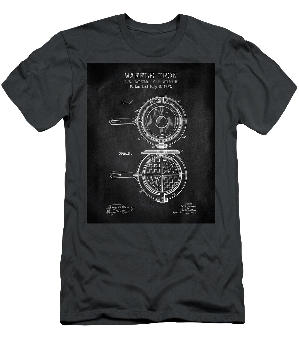 Waffle Iron Chalkboard Patent Denny H T-Shirt
