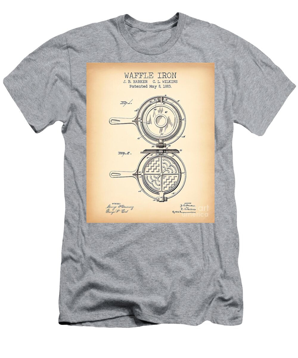 Waffle Iron Vintage Patent Yara Old School T-Shirt