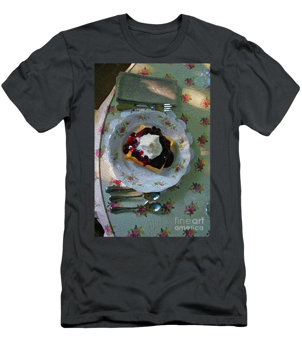 Waffle with Whipped Cream and Berries Walter Paul Bebirian T-Shirt