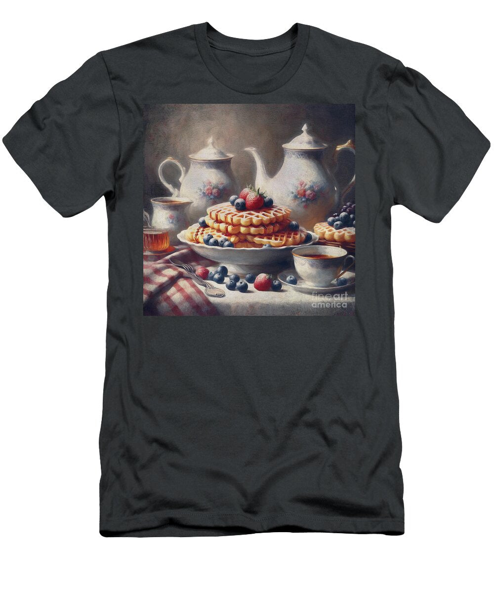 Waffles and Berries Painting Maria Angelica Maira T-Shirt