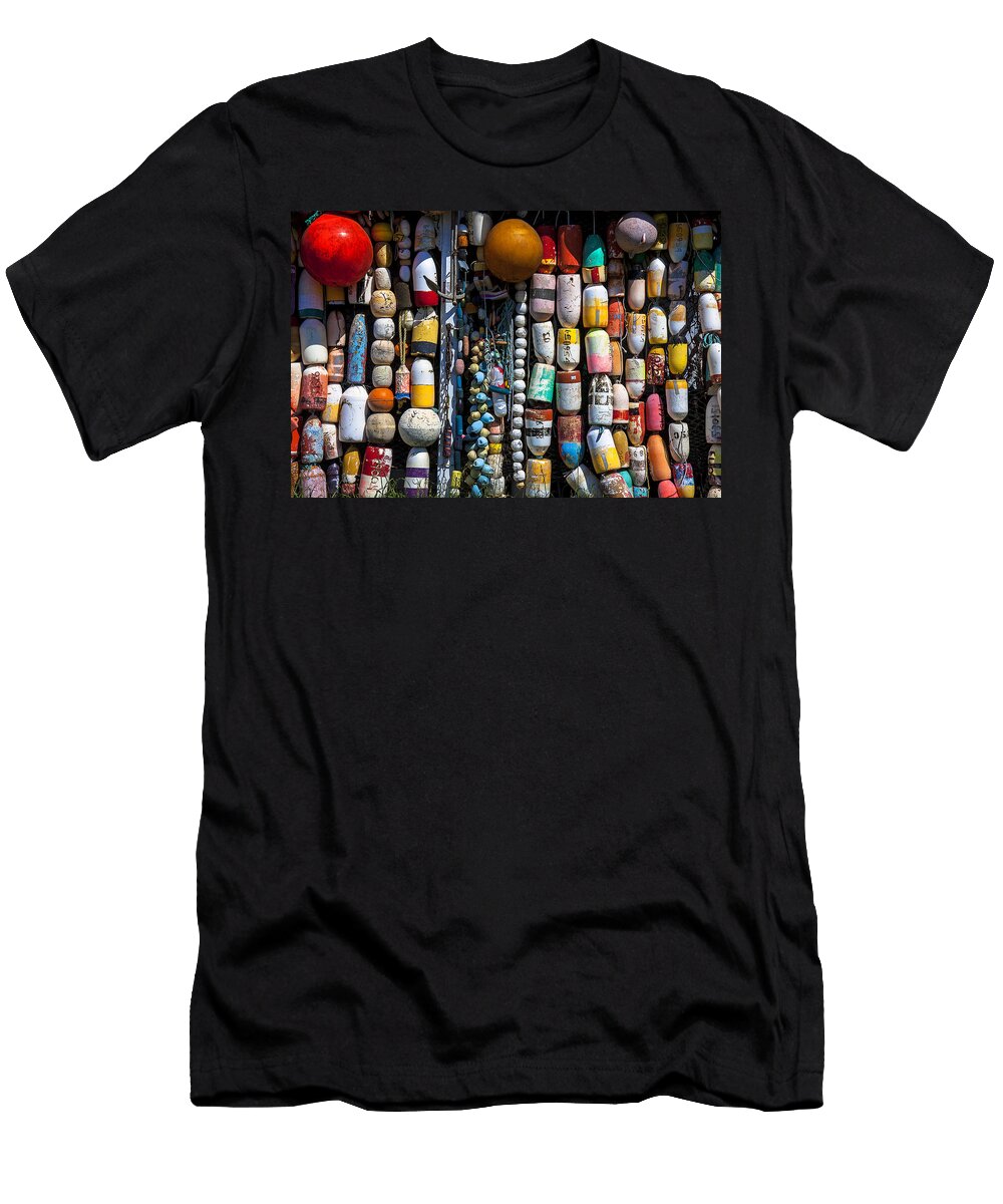 Wall of Fishing Buoys Garry Gay T-Shirt