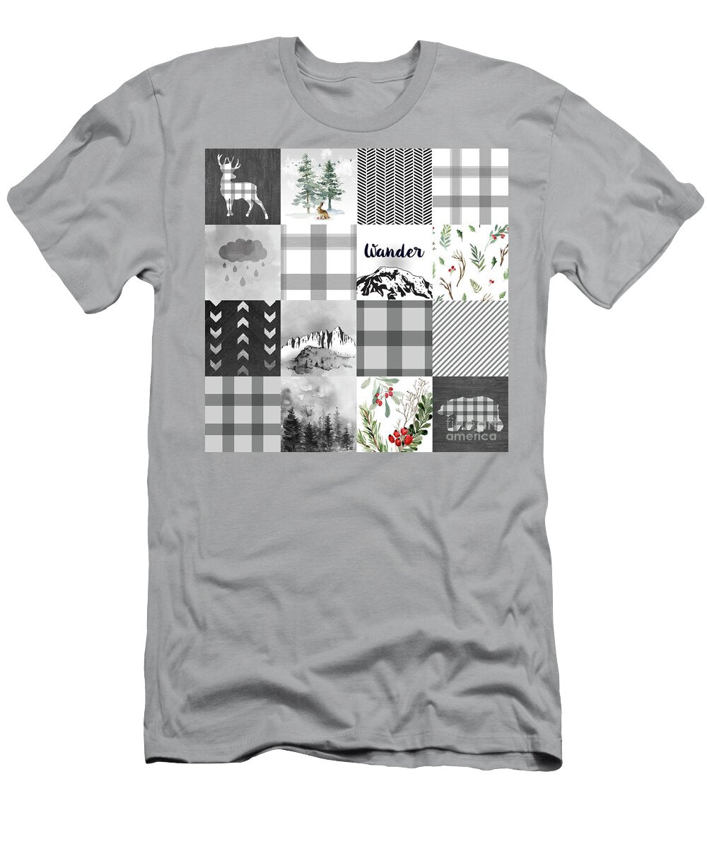 Wander Urban Lodge Patchwork Western Art Tina Lavoie T-Shirt