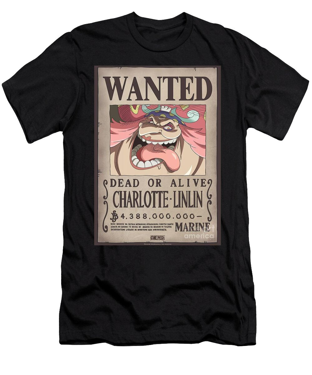 Wanted Poster Charlotte Linlin Adrain Zemlak T-Shirt