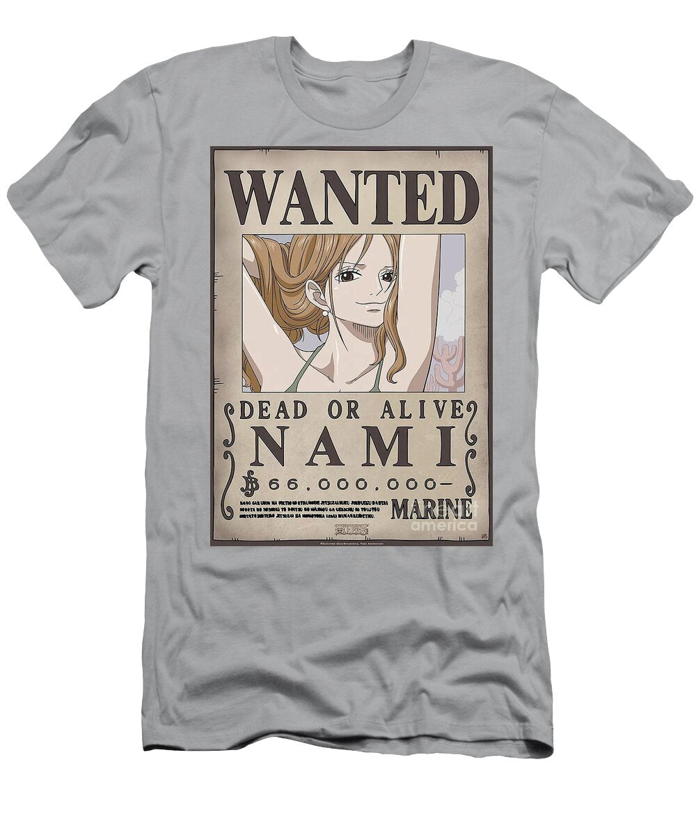 Wanted Poster Nami Adrain Zemlak T-Shirt