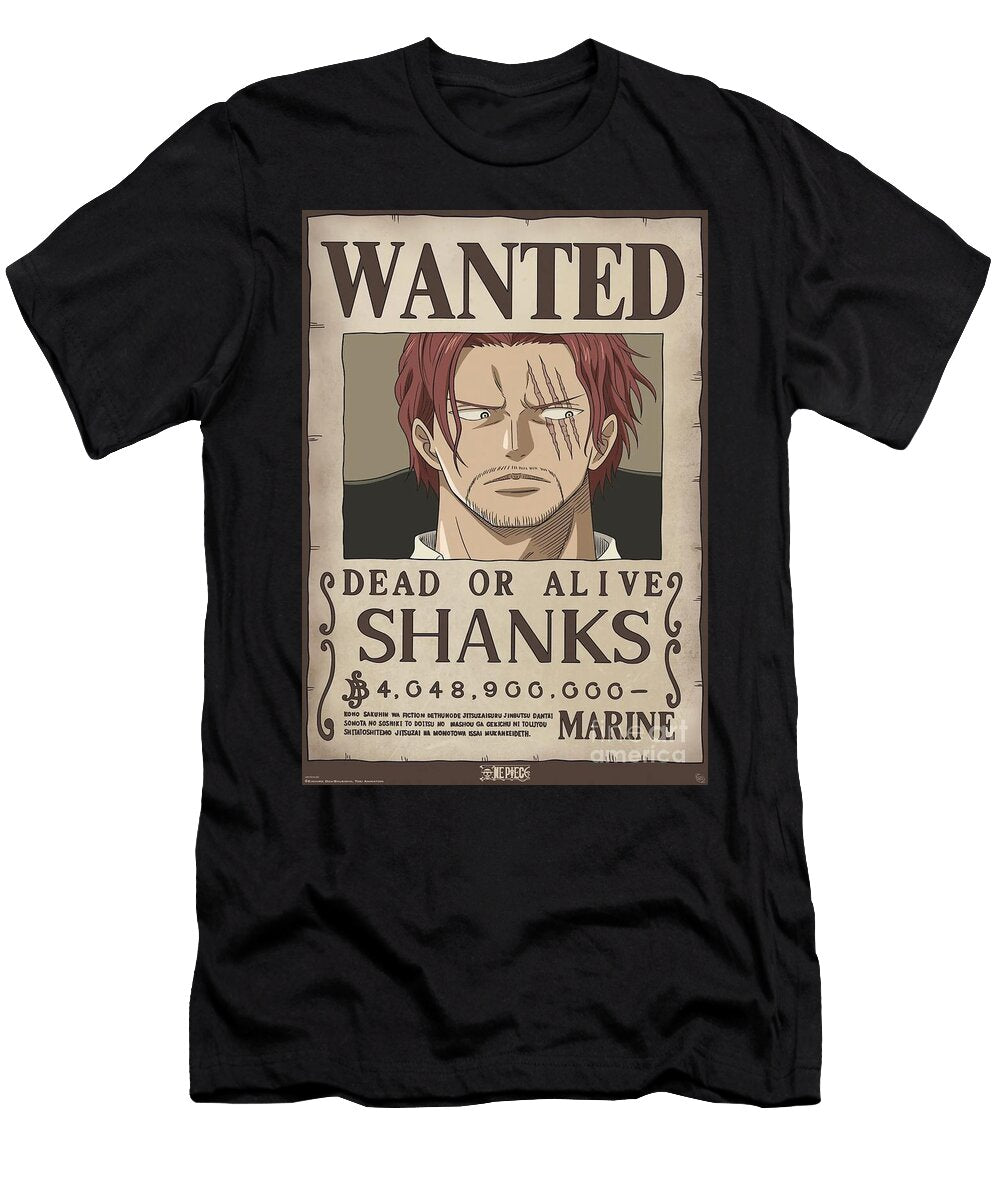 Wanted Poster Shanks Adrain Zemlak T-Shirt