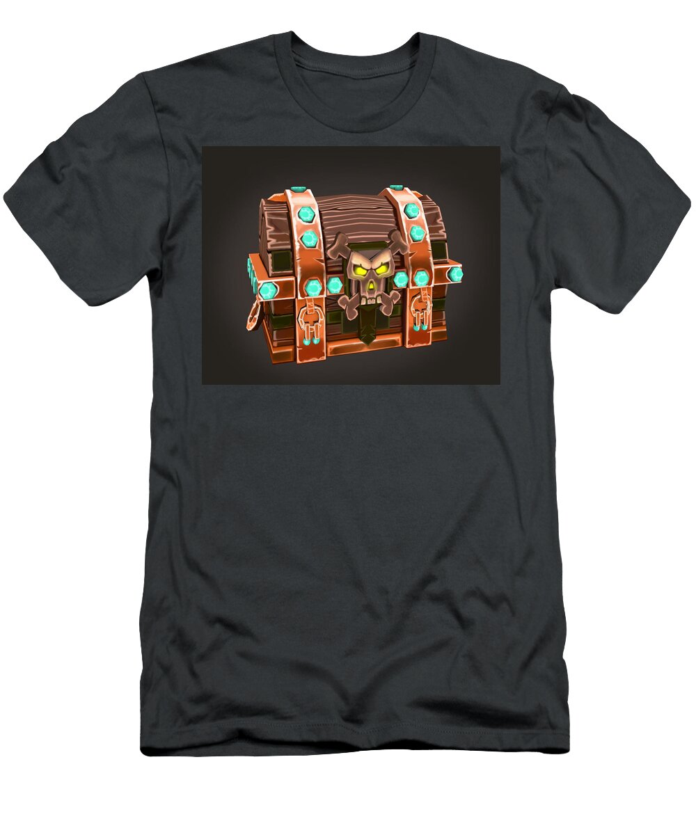Warcraft Boss Dungeon Murloc Coastal Cave 20 Pirate Keeper Gem Chest the Bad Bone Kelly Johnson T-Shirt