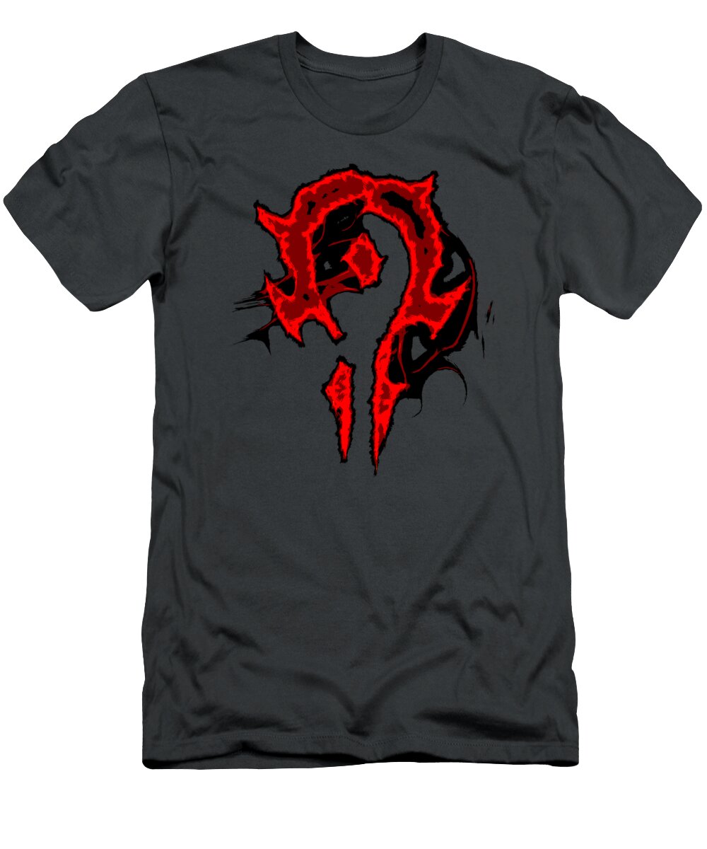 Warcraft Logo Horde Saturated Pullover Seyed Leeann T-Shirt