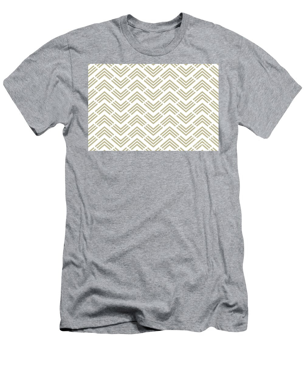Warm Beige White Chevron Rhombus Pattern Pairs Dulux 2023 Coty Wild Wonder Petite Patterns T-Shirt