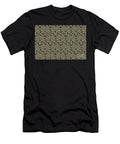 Warm Taupe and Black Cube Geometric Shape Pattern Petite Pattern Minimal Graphic Designs T-Shirt