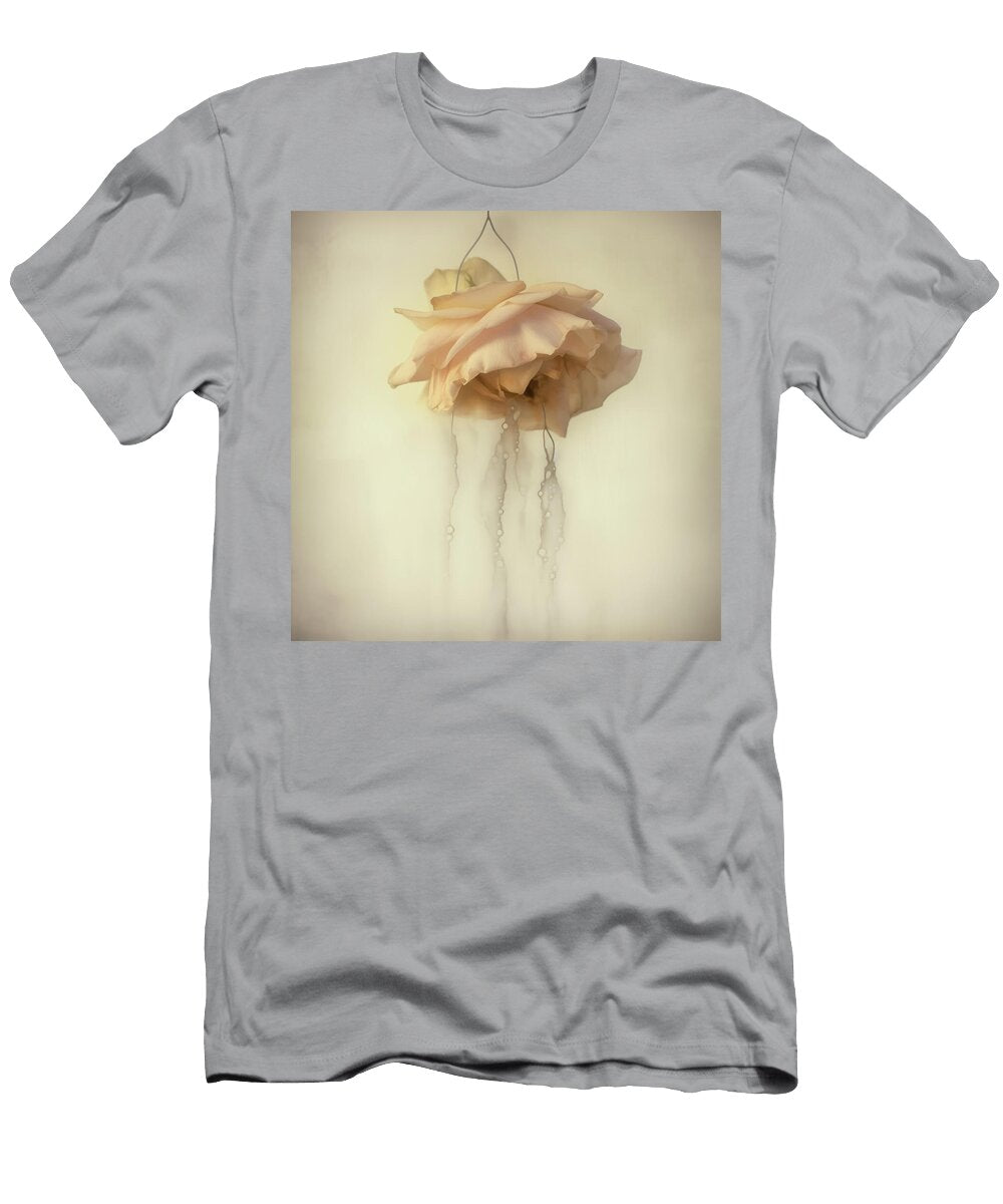 Water Dripping From a Peach Rose Yo Pedro T-Shirt