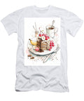 Watercolor in Sketch Style Cooking Poster of Making Banana Pan Ariadna De Raadt T-Shirt