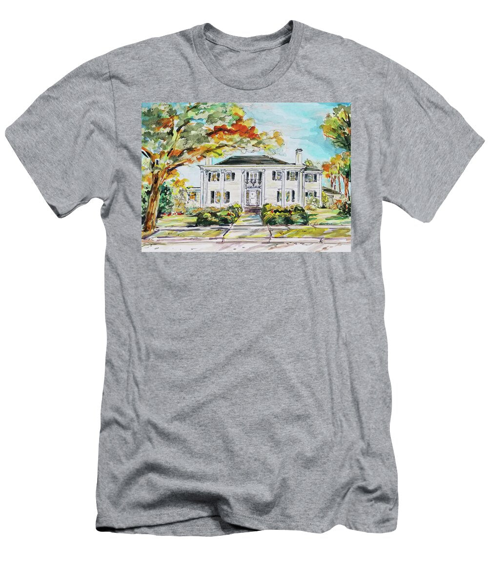 Watercolor Painting of Historic Texas House Kim Guthrie T-Shirt