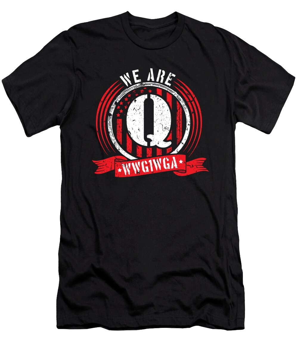 We Are Q Wwg1wga Conspiracy Theory Q Anon Graphic Design Sel Mermaid T-Shirt