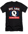 We Are Q Wwg1wga Patriotic American Flag Trump Print Graphic Sel Mermaid T-Shirt