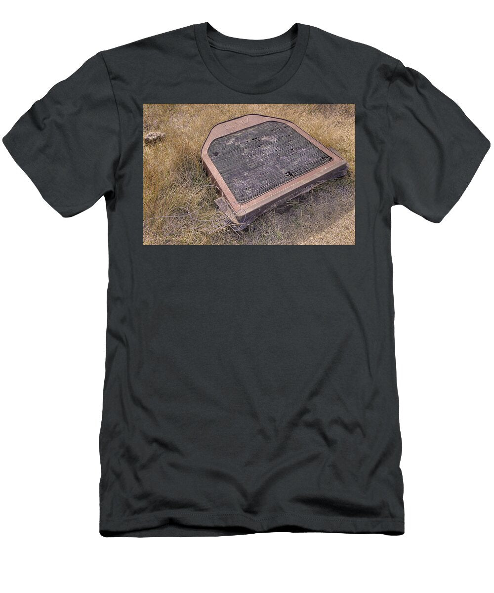 Weathered Dupex Sign on Grass Gary Alberts T-Shirt