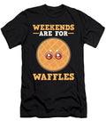Weekends Are for Waffles Brunch Saturday Sunday Print Alessandra Roth T-Shirt