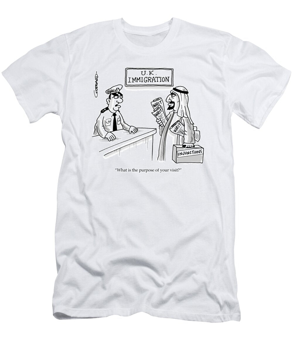 What Is the Purpose of Your Visit Clive Goddard No Index T-Shirt