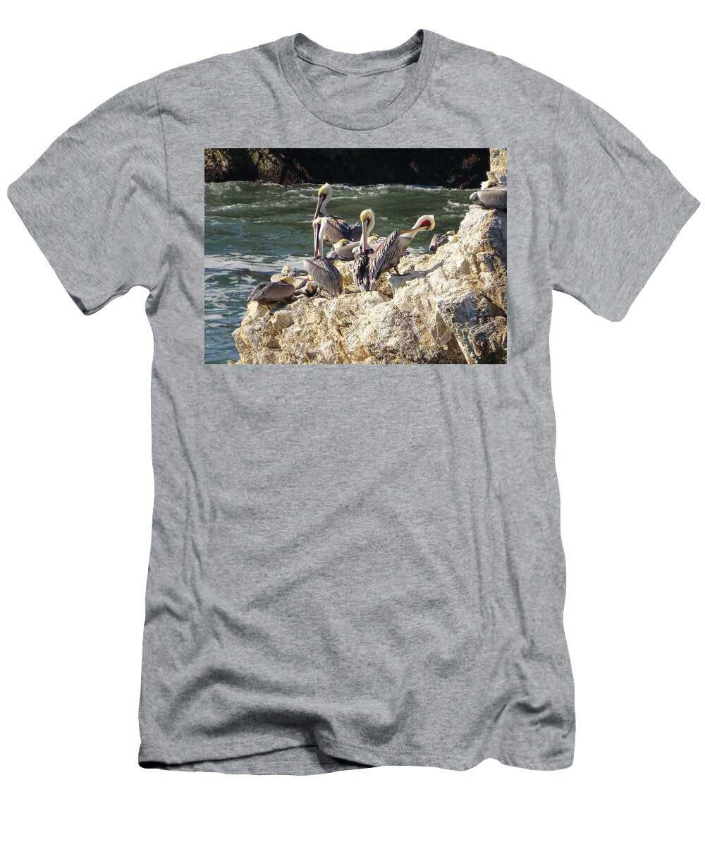 Where Brown Pelicans Nest Linda Vanoudenhaegen T-Shirt