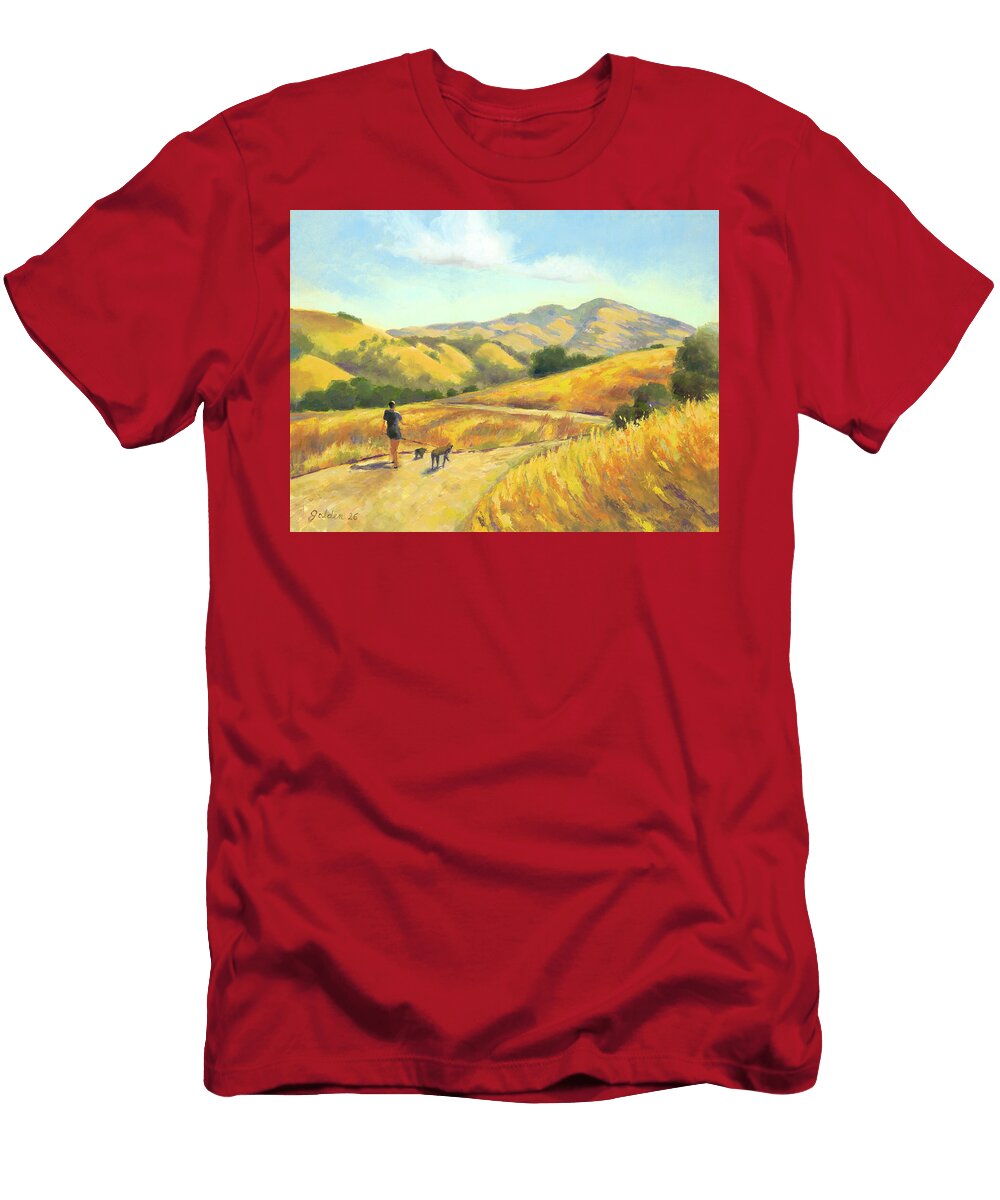 Where the Trail Turns Briones Trail Leslie Golden T-Shirt