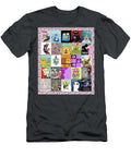 Whimsical Cartoon Fantasy Character Collage Poster George W Eftang T-Shirt