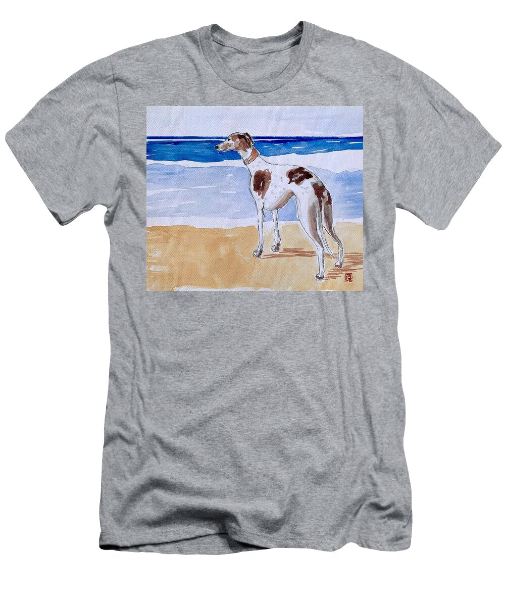 Whippet At the Beach Zelda Tessadori T-Shirt