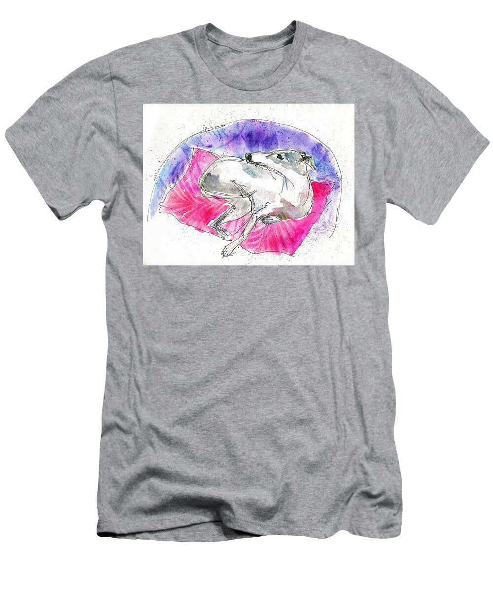 Whippet on Garden Chair Zelda Tessadori T-Shirt