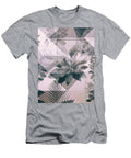 White and Grey Floral Painted Wall and Door Julien T-Shirt